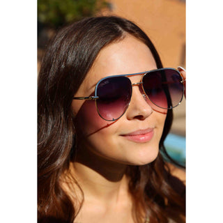 The Alex Black Gradient  High Quality Unisex Aviator Sunglasses  - PREORDER