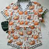 Short PJ Set - Pumpkin Plaid - Preorder