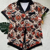 Short PJ Set - Gothic Pumpkin - Preorder