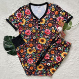 Fall Sunflower Jogger PJ Set - Preorder