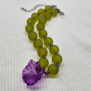 Flower Drop Necklace