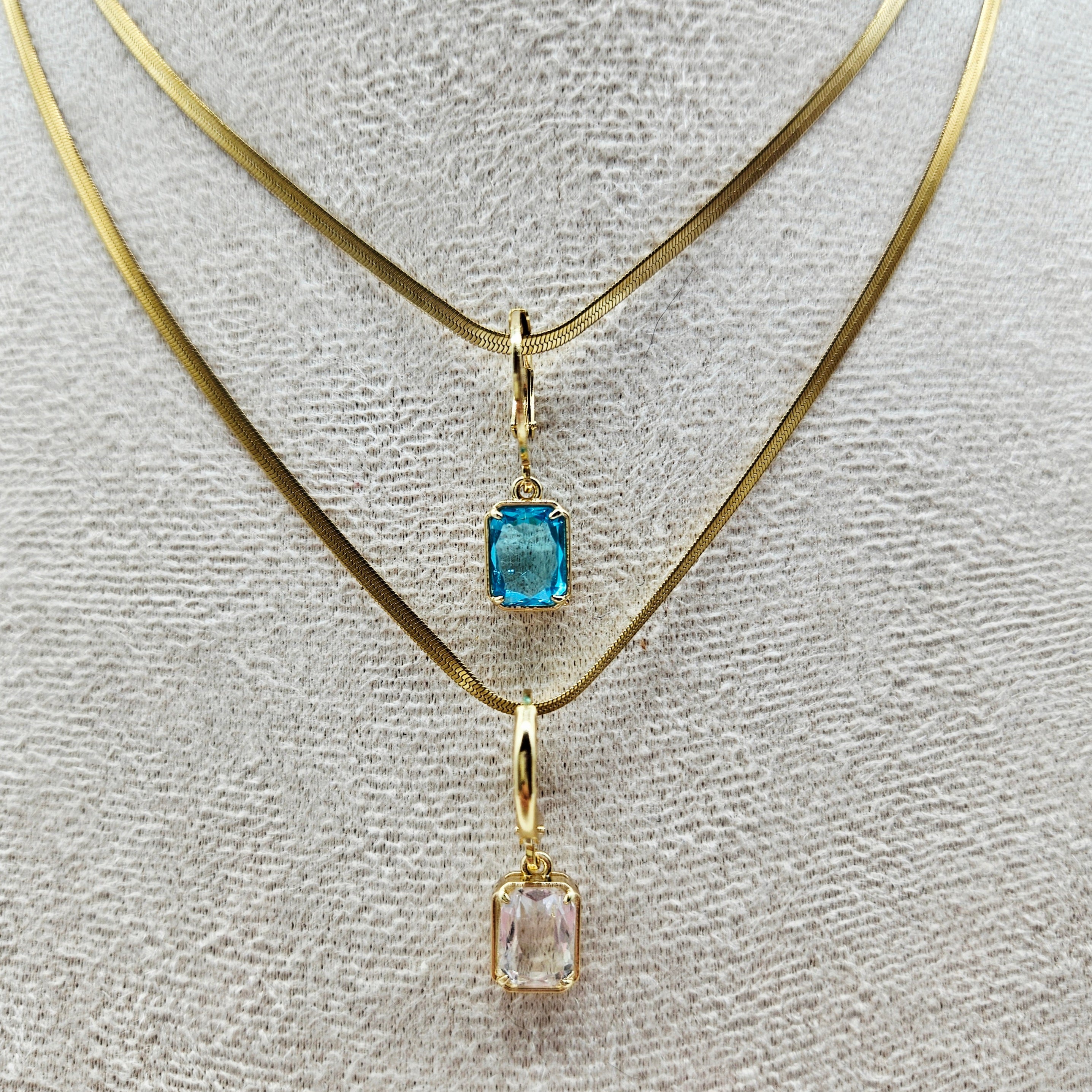 Interchangeable Glass Charm Party - Necklace & Earrings - PREORDER
