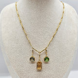 Interchangeable Glass Charm Party - Necklace & Earrings