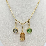 Interchangeable Glass Charm Party - Necklace & Earrings