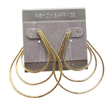 Vintage Archives: Triple Teardrop Hoop Earrings