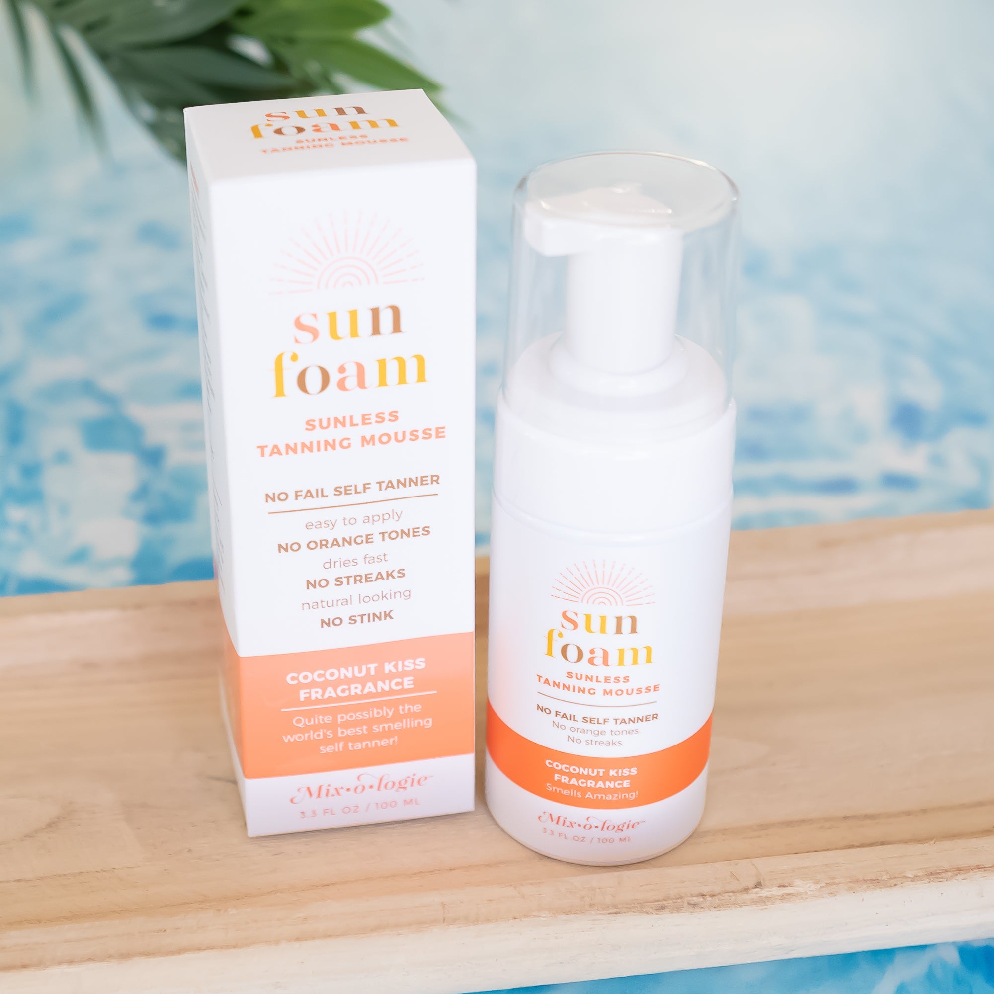 SunFoam Sunless Tanning Mousse with Free Travel Size Sunfoam by Mixologie - PREORDER