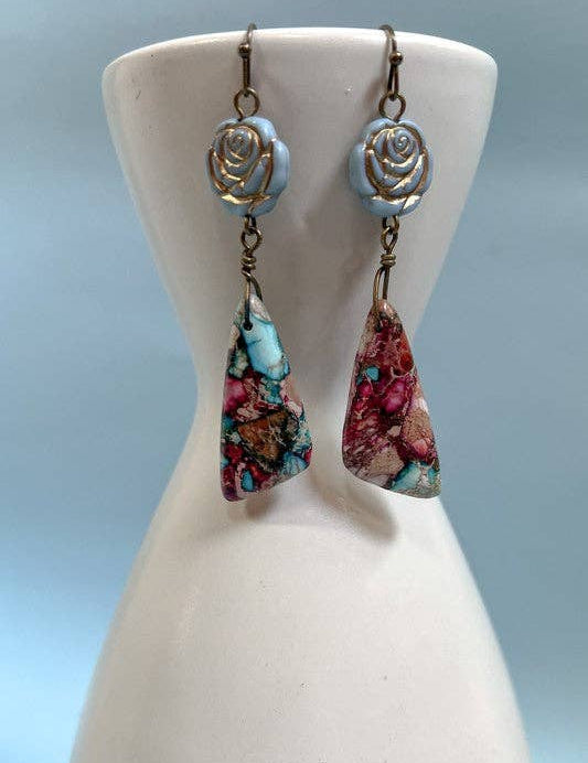 Nava Stone Dangle Earrings