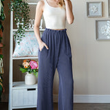 Solid Urban Ribbed Cropped Pants - FINAL SALE