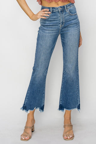 Jaley Crop Flare Jeans - Preorder