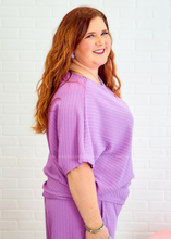Load image into Gallery viewer, Natasha Textured Top  - Violet
