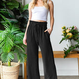 DEAL - Solid Urban Ribbed Casual Pants - LAST ONES FINAL SALE