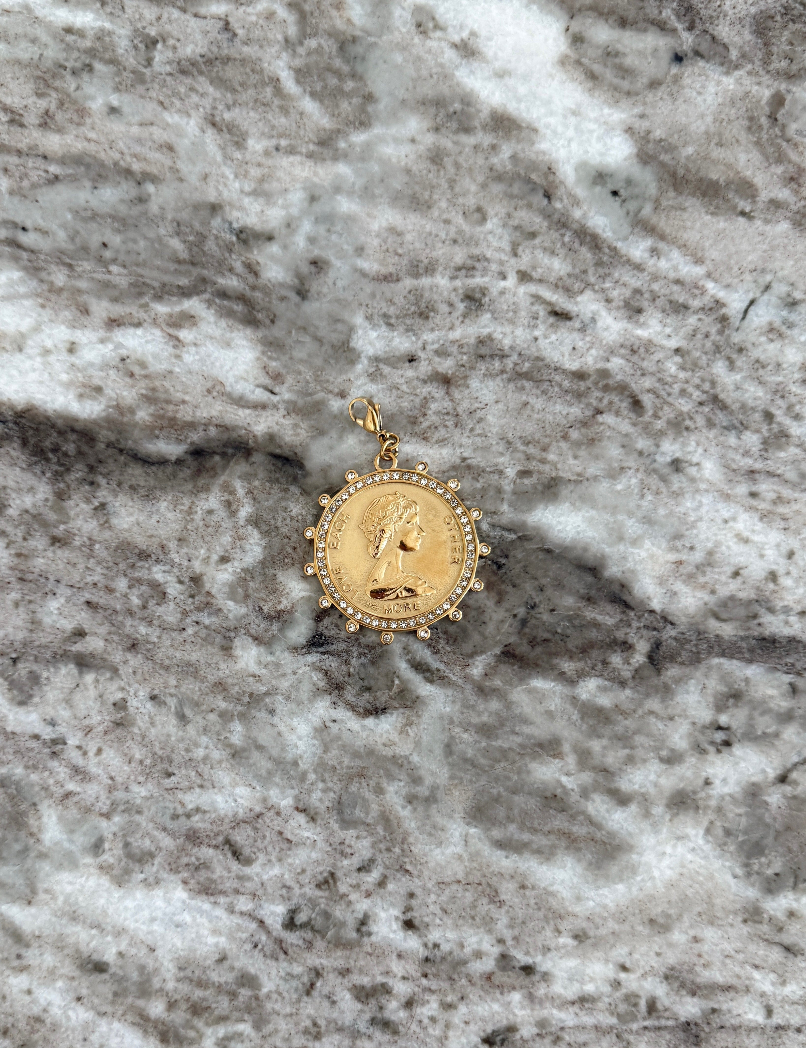 Diamond Coin Pendant - PREORDER
