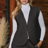 Modern Perfection Quilted Vest - Black - LAST ONES FINAL SALE