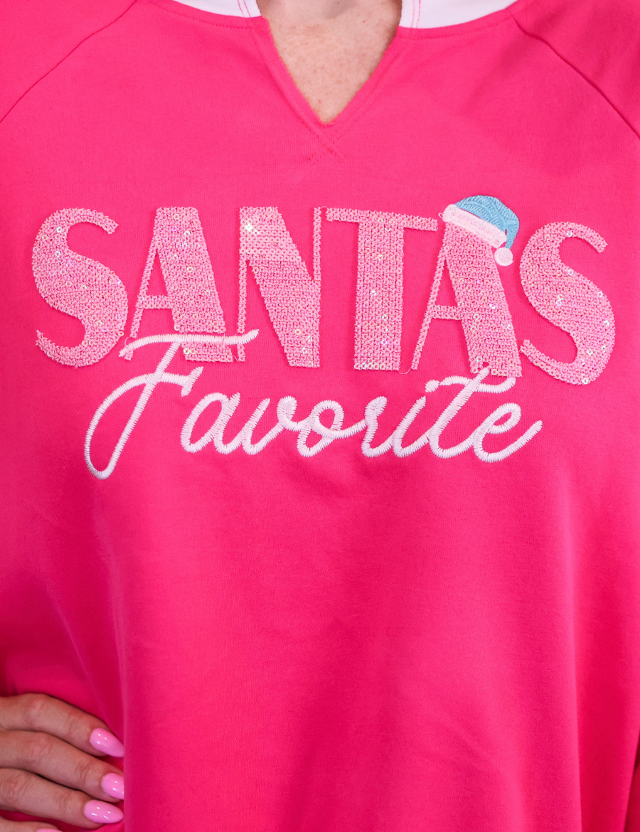 PREORDER- Santaâ€™s Favorite French Terry Pullover