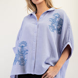 Katya Button Down Top - LAST ONES FINAL SALE