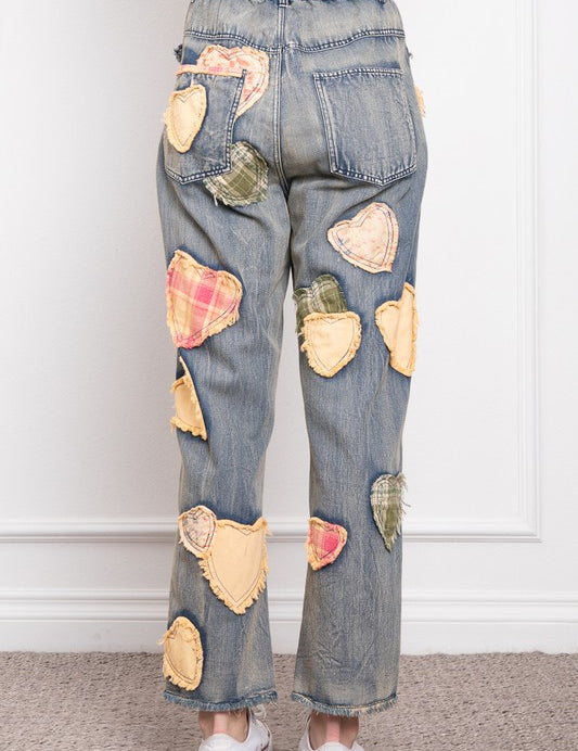 Heart To Heart Pants - Denim - FINAL SALE