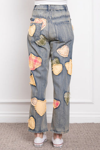 Heart To Heart Pants - Denim - FINAL SALE