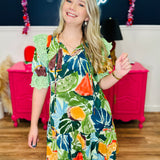 Starlit Floral Mini Dress - FINAL SALE