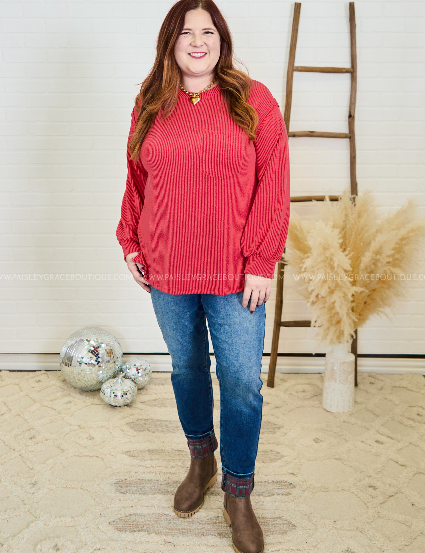 Vibe Check Top - Red* LAST ONES FINAL SALE *