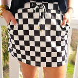 PREORDER- Checkerboard Checkered Skort