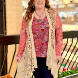 Hearts On Fire Mesh Top - FINAL SALE