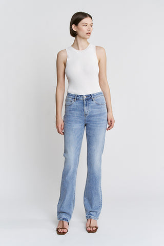 High Rise Straight Jeans By Mica  - PREORDER