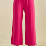 Ultra Cozy Cropped Pants - Fuchsia - FINAL SALE