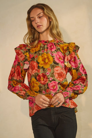 Bold Floral Blouse