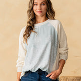 Round Neck Long Sleeve Top - LAST ONES FINAL SALE