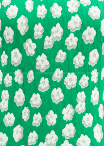Flora Textured Pants - Green