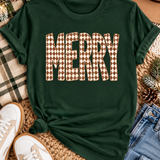 Retro Merry Tee, Longsleeve, or Sweatshirt