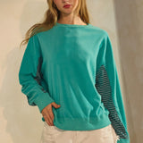 Polar Fleece Crewneck Sweatshirt - Aqua Blue - FINAL SALE