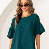 DEAL- Solid Bubble Top - LAST ONES FINAL SALE