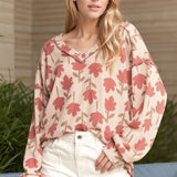 Long Sleeve Floral Print Top - LAST ONES FINAL SALE