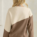 Two Tone Corduroy Top - KH/OAT - LAST ONES FINAL SALE