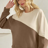 Two Tone Corduroy Top - KH/OAT - LAST ONES FINAL SALE