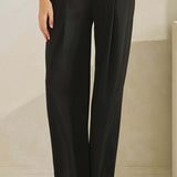 Cloudflex Activewear High Rise Wide-Leg Pants - Black - FINAL SALE
