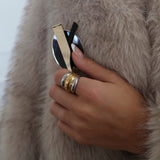 Two Toned Dome Ring by Chan Sutt - PREORDER