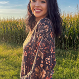 Amber Blossom Sweater Top