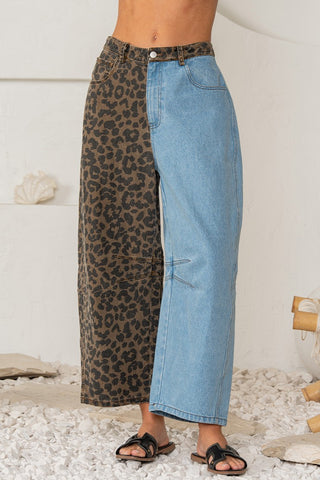 Split Design Wide Leg Pants