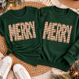 Retro Merry Tee, Longsleeve, or Sweatshirt
