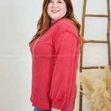 Vibe Check Top - Red* FINAL SALE *