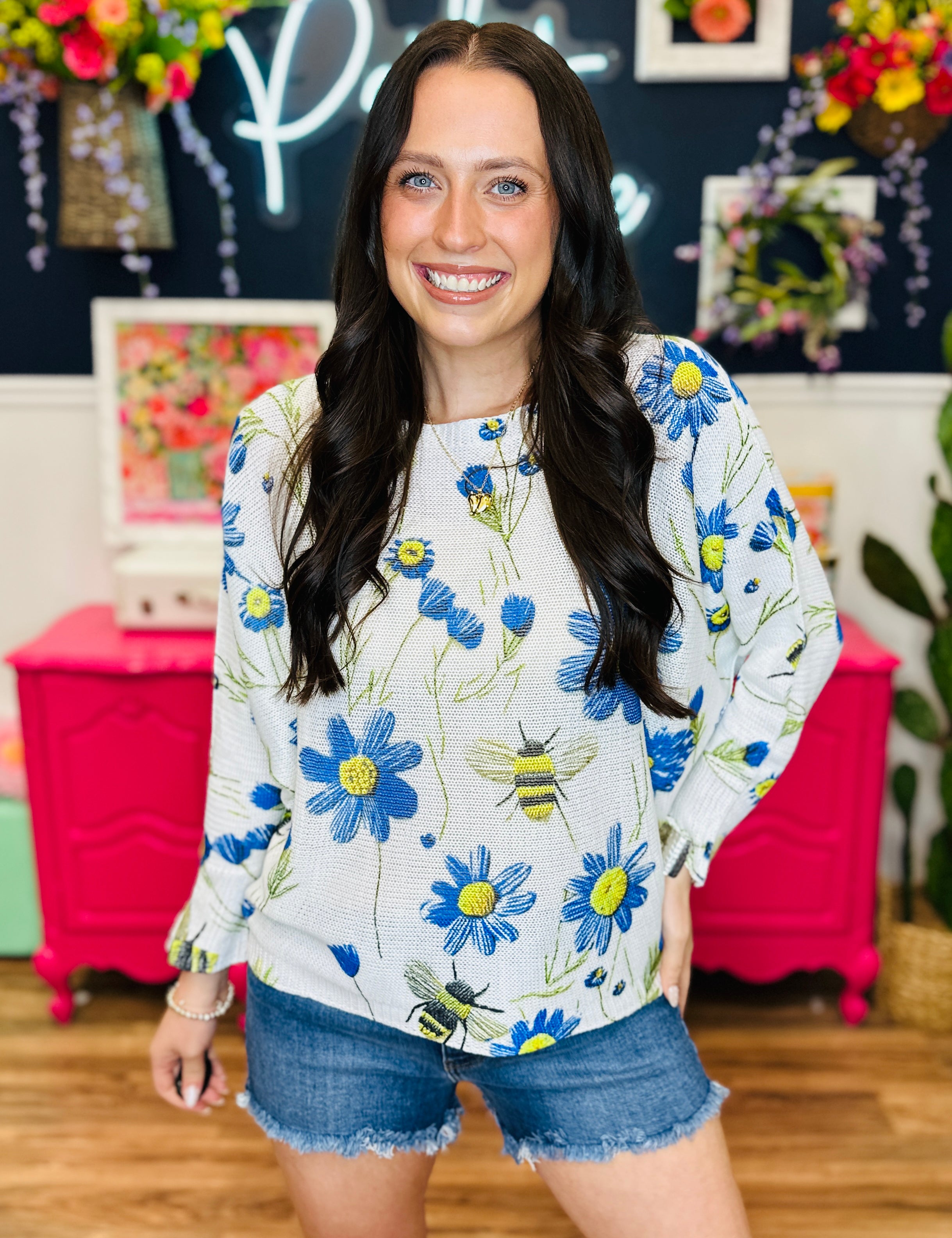 Busy Bloom Top