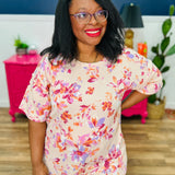 Bouquets Of Love Top - LAST ONES FINAL SALE