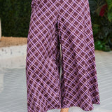 Geometric Print Wide Leg Pants - PREORDER