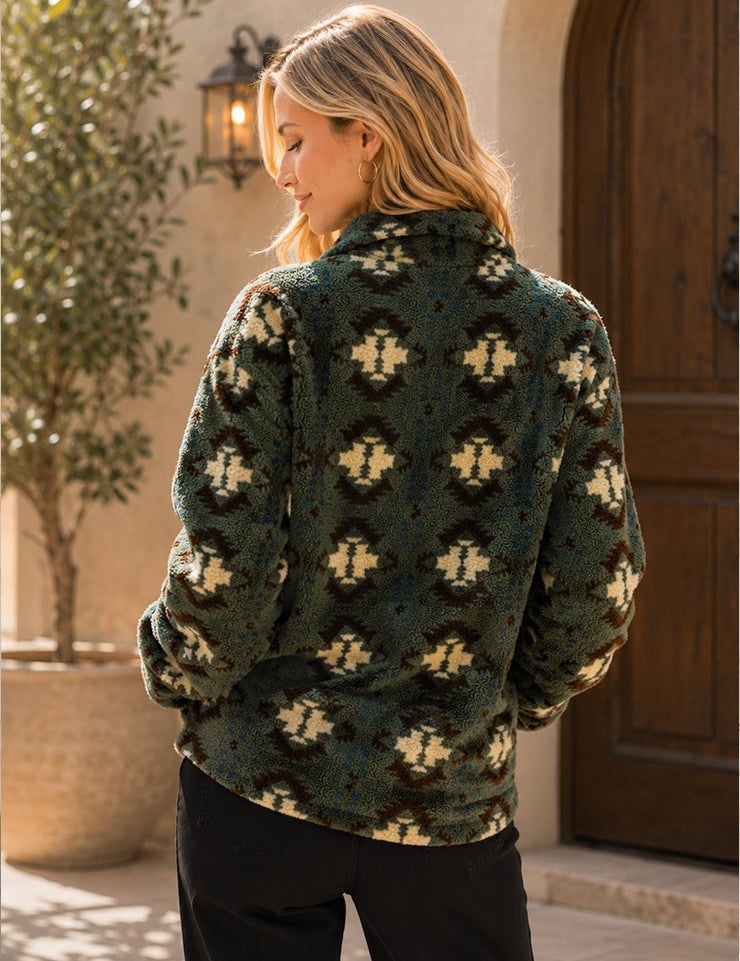 Relaxed Fit Front Pocket Knit Shacket Sweater - PREORDER