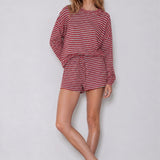 Striped Lounge Shorts Set - PREORDER