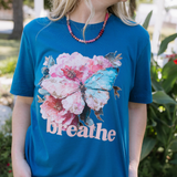 Breathe Watercolor Graphic Tee