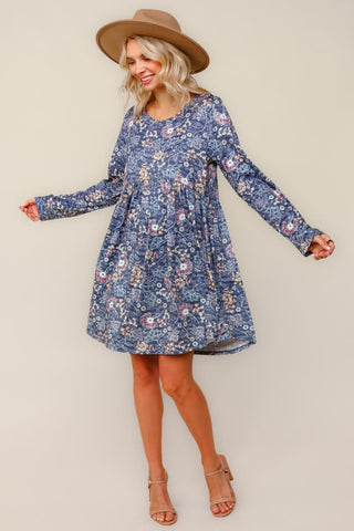 Floral Babydoll Swing Dress