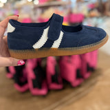 Calm Down Navy Sneakers by Corkys - PREORDER